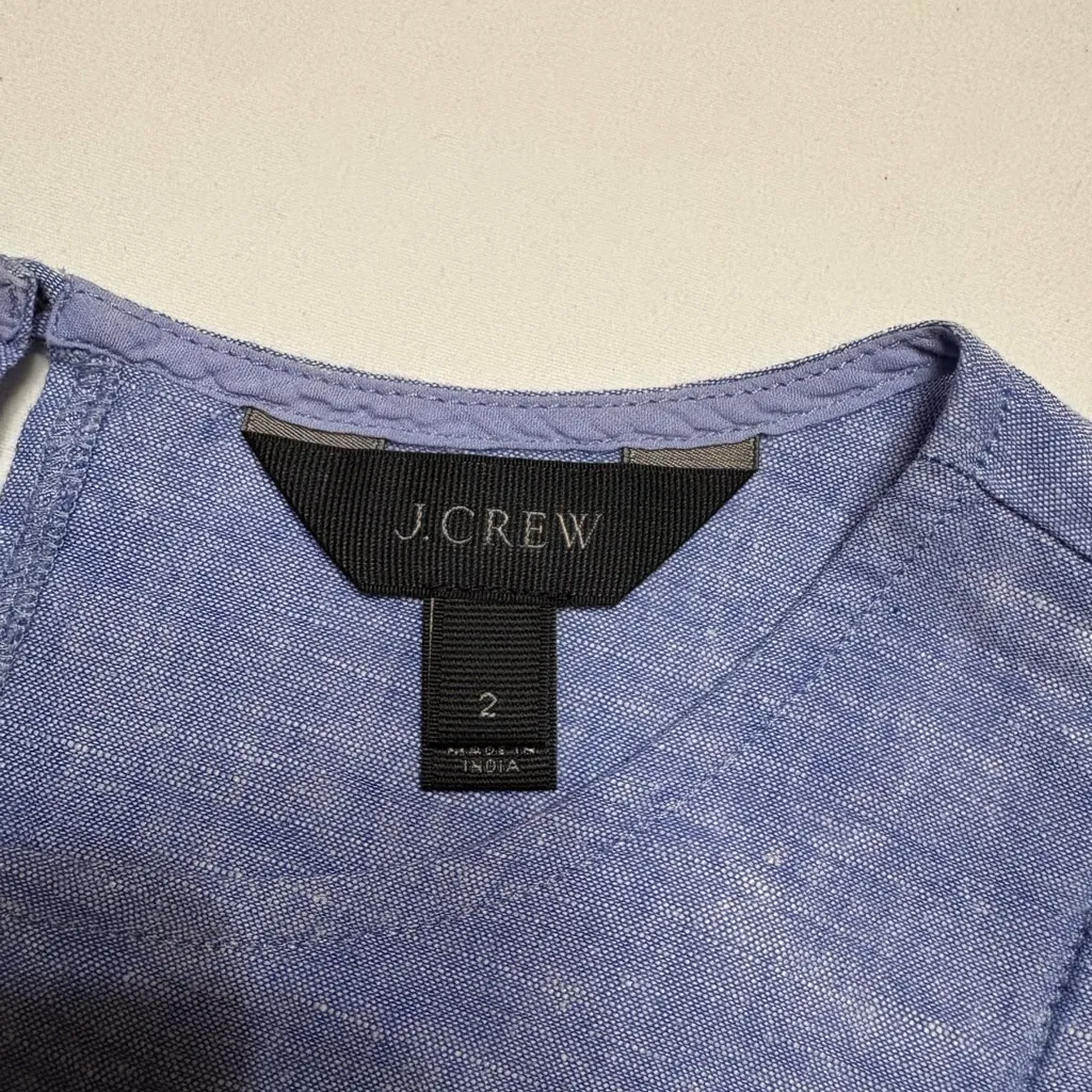 J. Crew Light Blue Tank Top,Size 2 - Image 6