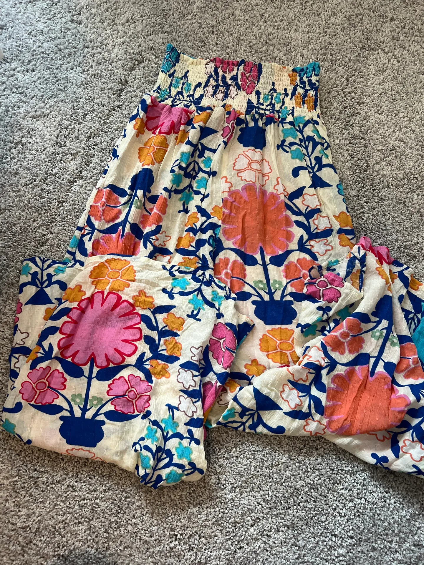Patterned flowy pants - Image 2