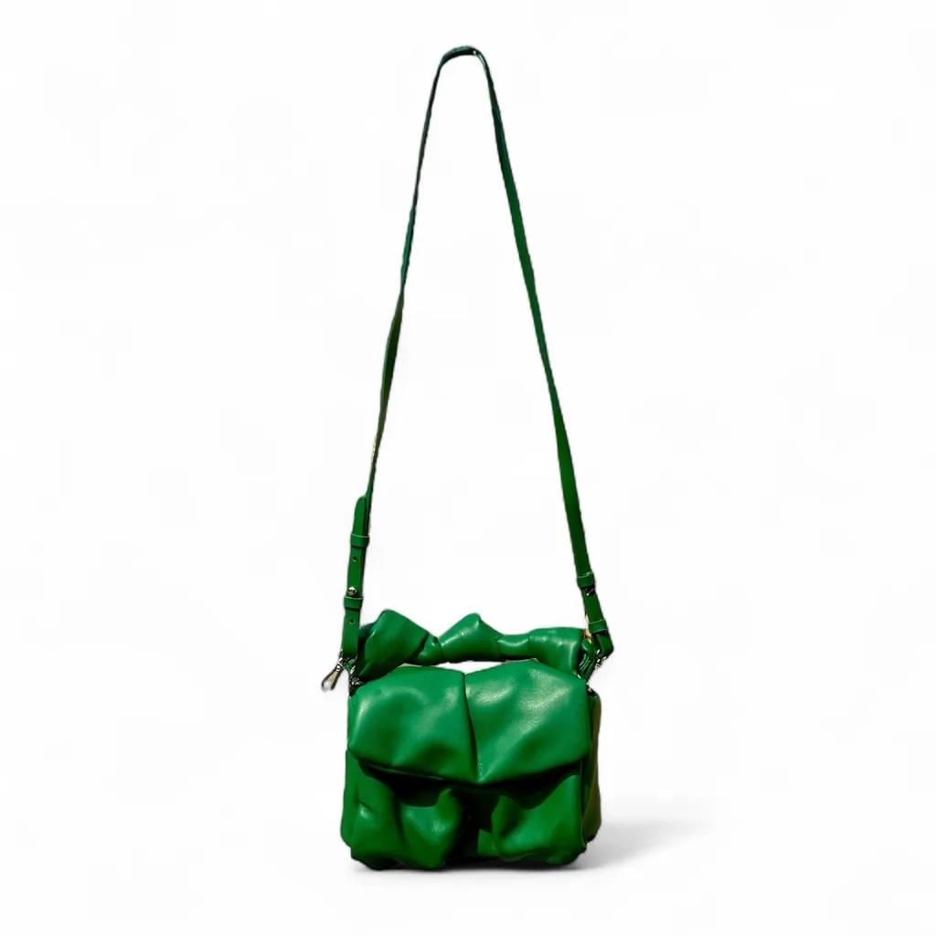 Zara Mini Green Knot Crossbody Purse – Sculptural Shoulder Bag NWT - Image 3