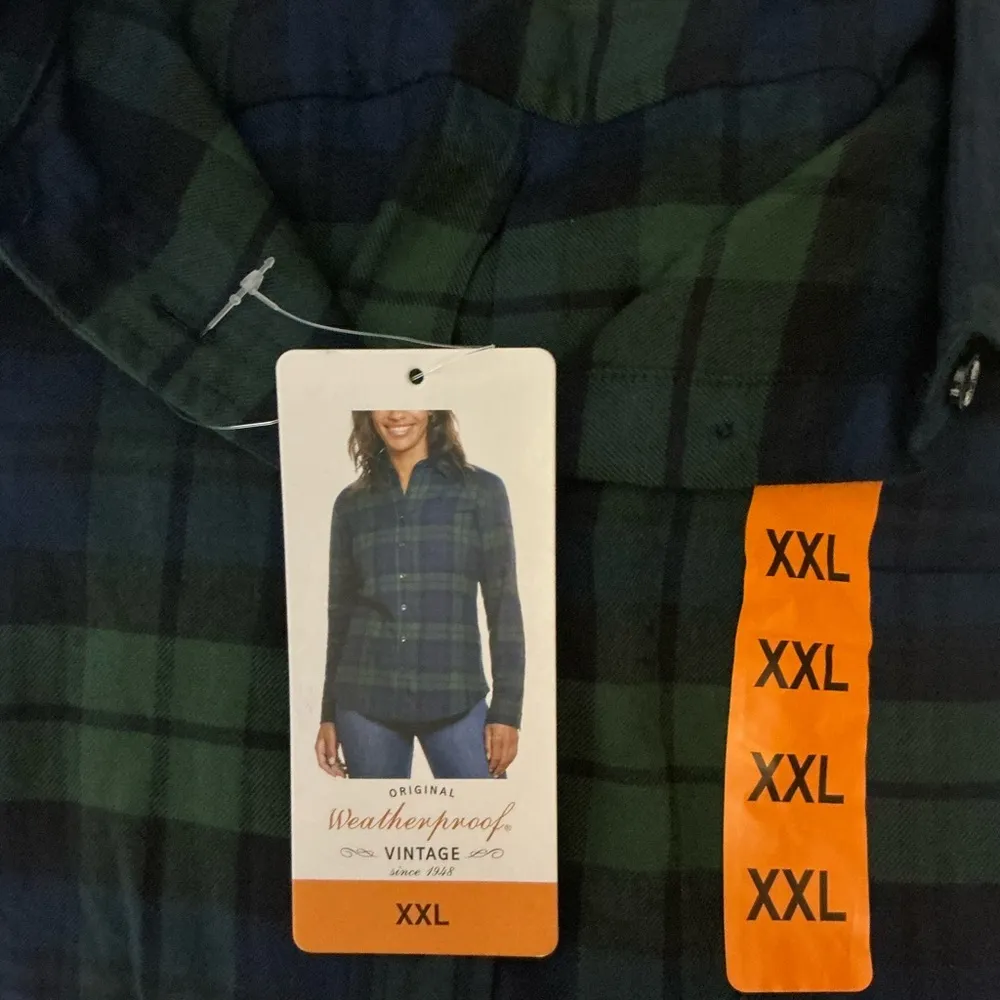 Weatherproof Vintage Plaid Shirt XXL - Image 4