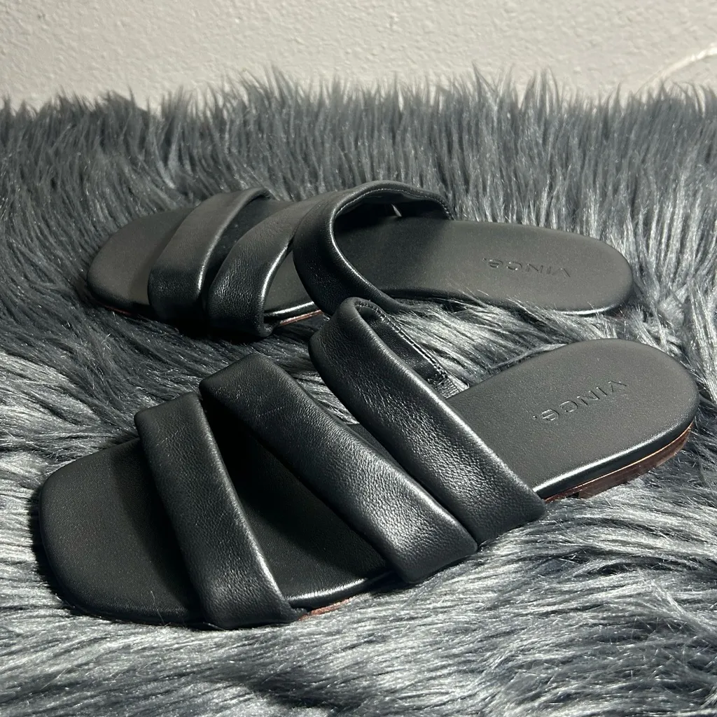 Vince Dallas Slide Sandal Women's Black Slide Sandals Size 6M - Image 8