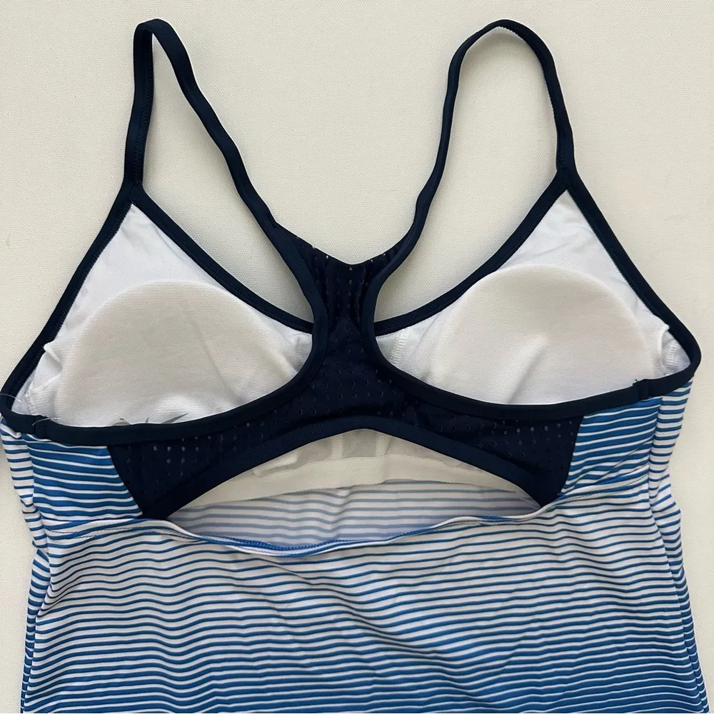 Nike Women's Racerback Tankini Top-Stripe Size M - Image 9