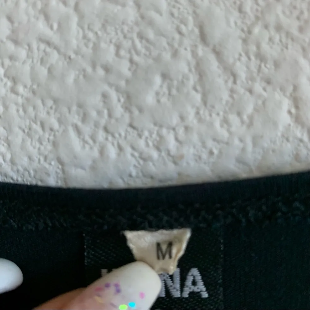 Ilona Pelli Asymmetrical Tunic Lagenlook Black Lagenlook Coastal Grandma Neutral Size M - Image 6