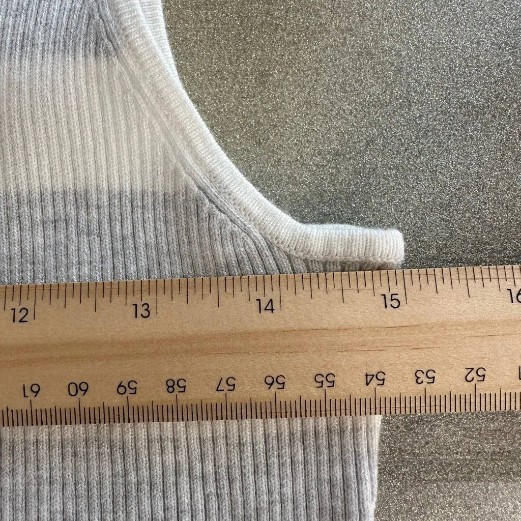 Calvin Klein Striped Ribbed Sleeveless Knit Dress (1062) - Image 8