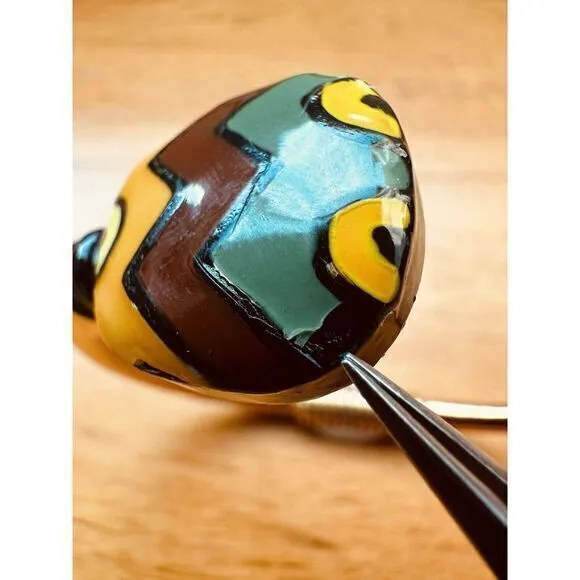 Vintage Eisenberg Multicolor Enamel Artist Series‎ Clip - Image 12