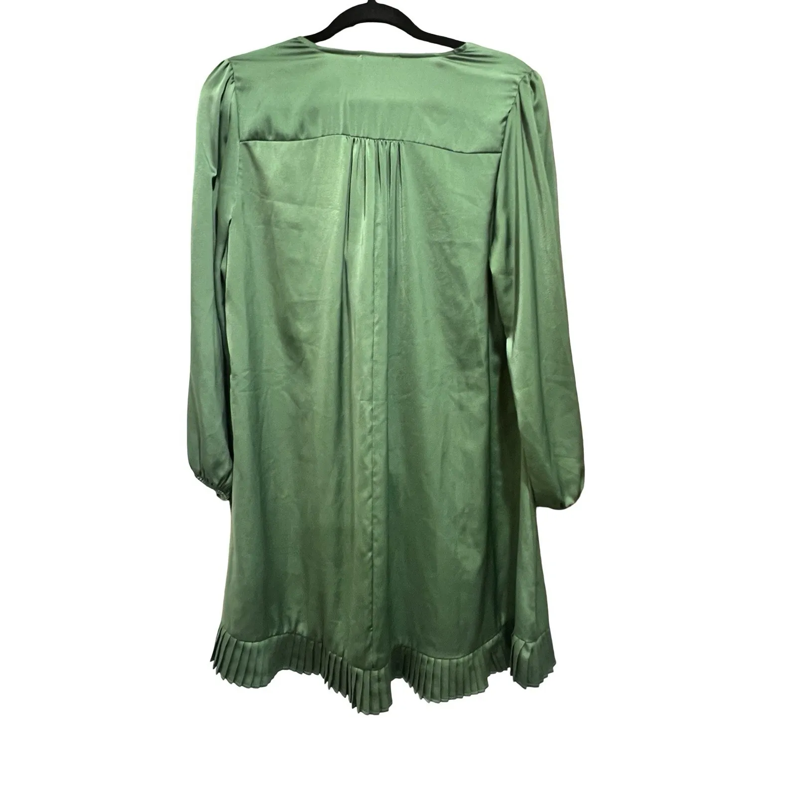 Reformed Green Maxi Mini Accordion Dress Medium - Image 9