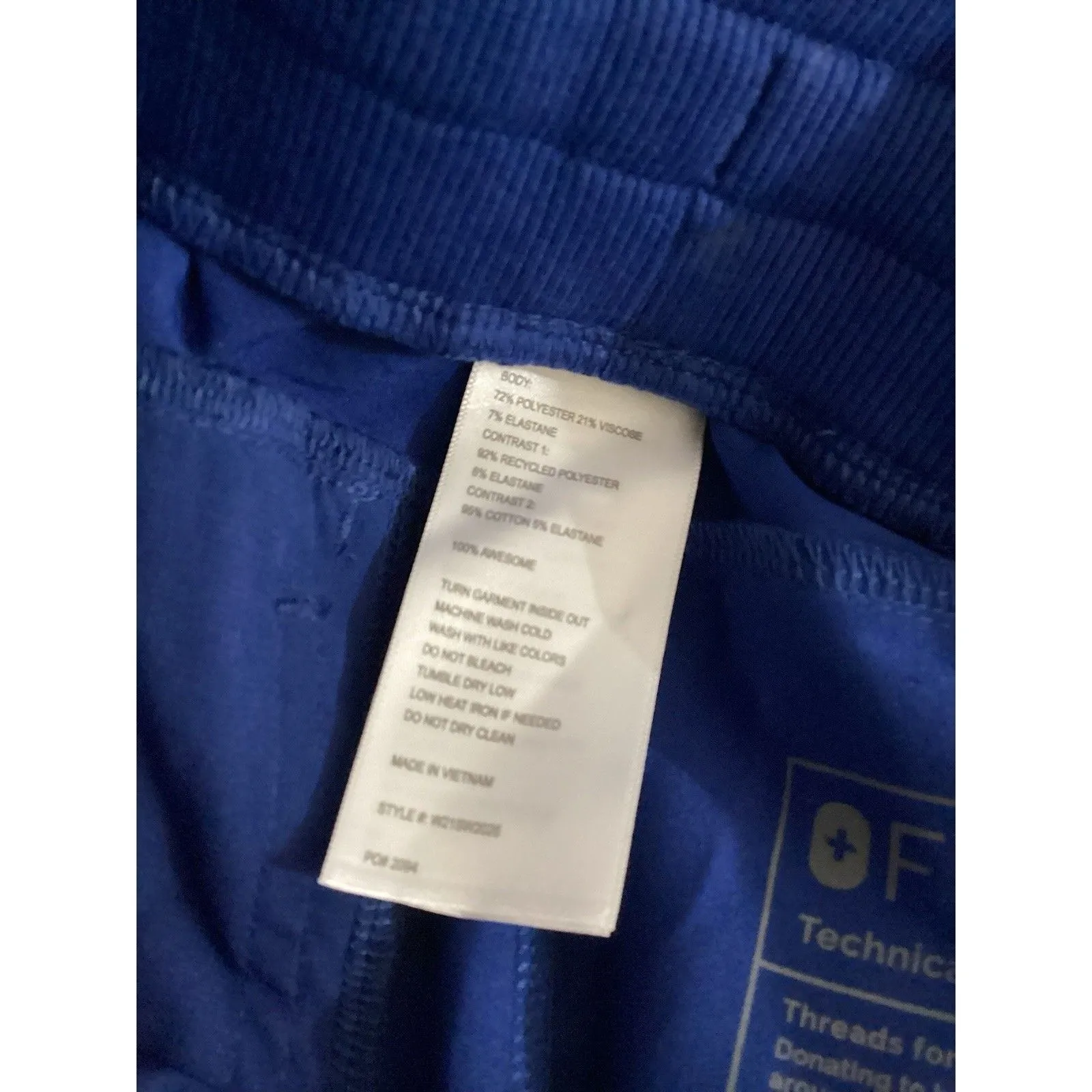 FIGS Scrub Pants Womens XXS Cobalt Boston Slim Jogger Medical Zip Pockets Nurse - Image 4