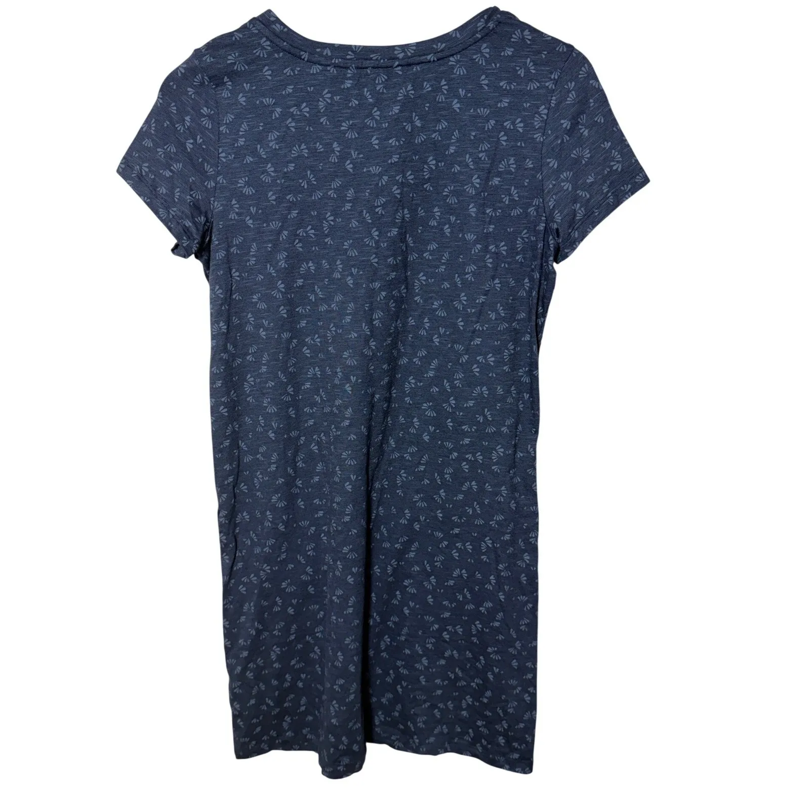 TOAD&CO Windmere Dress Blue Floral Print Organic Cotton Blend XS Gorpcore Eco - Image 3