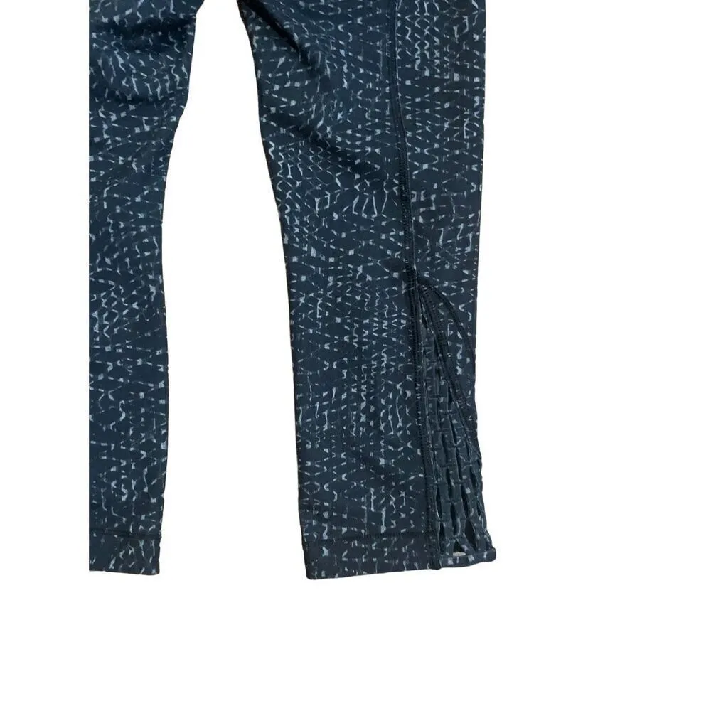 Lululemon True Self Crop II Samba Snake Battleship Black leggings 6 - Image 8