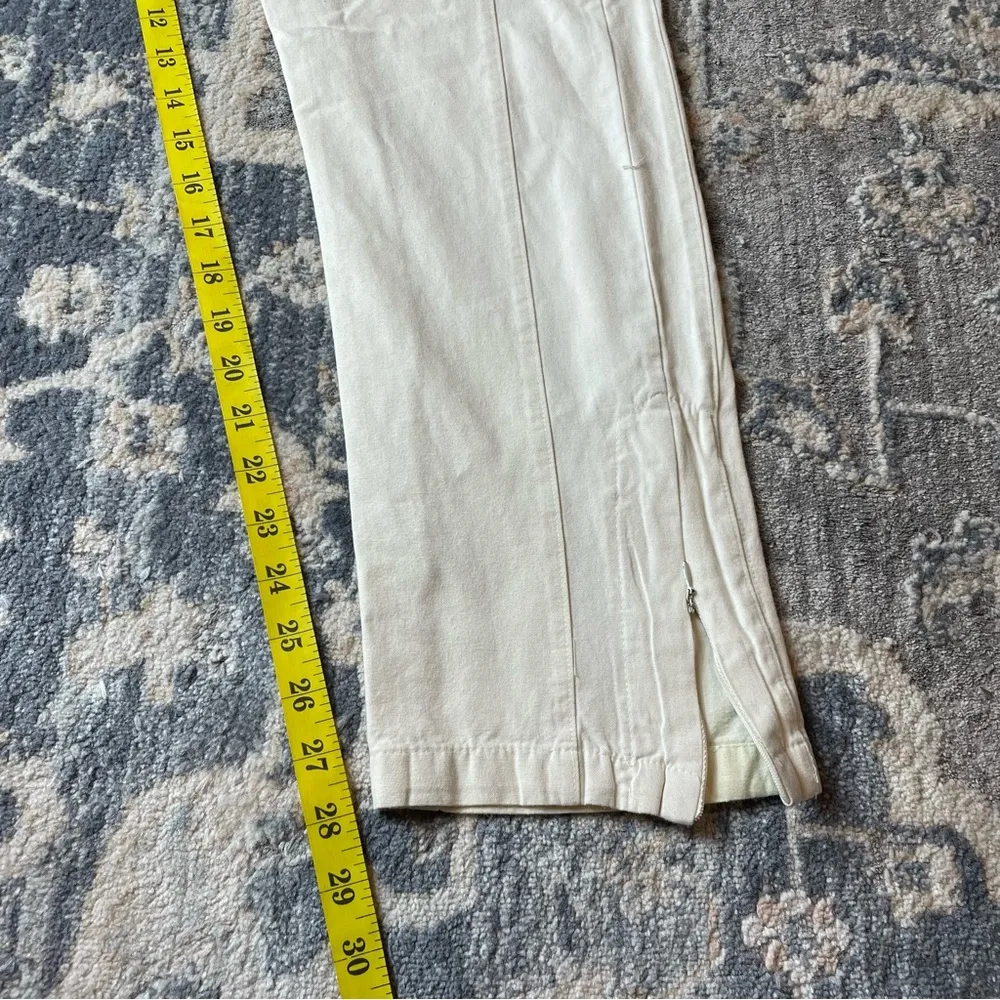 MNML Cream pants with Yellow Drawstring White - Image 3