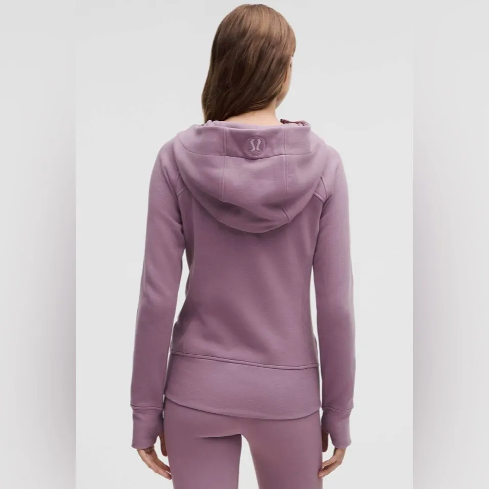 Lululemon NWT Scuba Full Zip Hoodie Fleece Jacket Lavender Lux Mirror Silver 14 - Image 6
