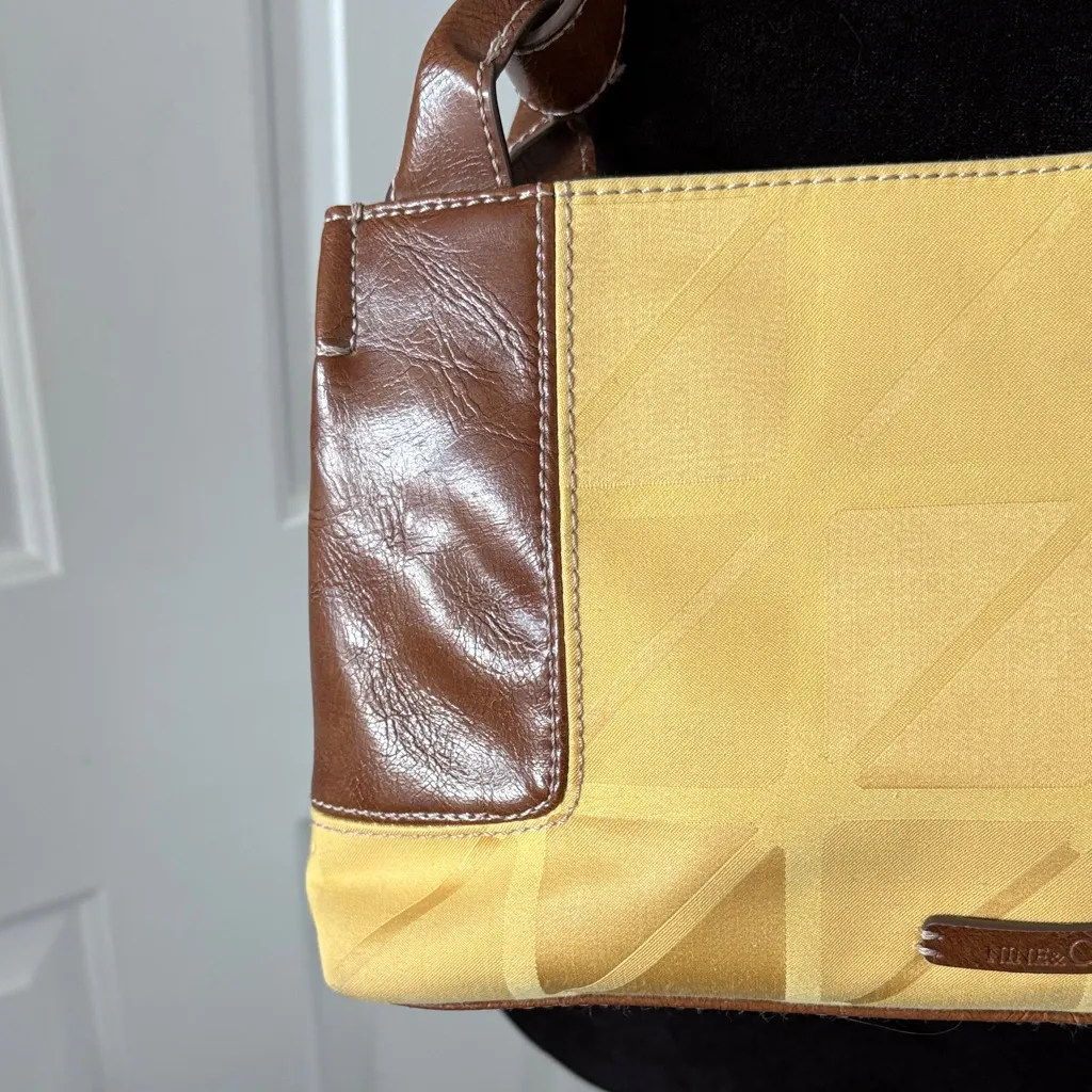 Nine & Co. Satin fabric Mono Logo Handbag - Image 3