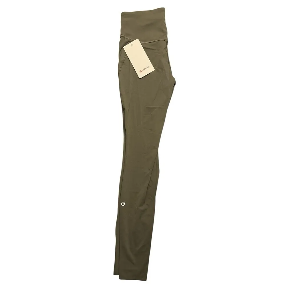 Lululemon Women’s Base Pace HR Tight 25" Inseam Color Army Green ARMG Size 4 New - Image 2