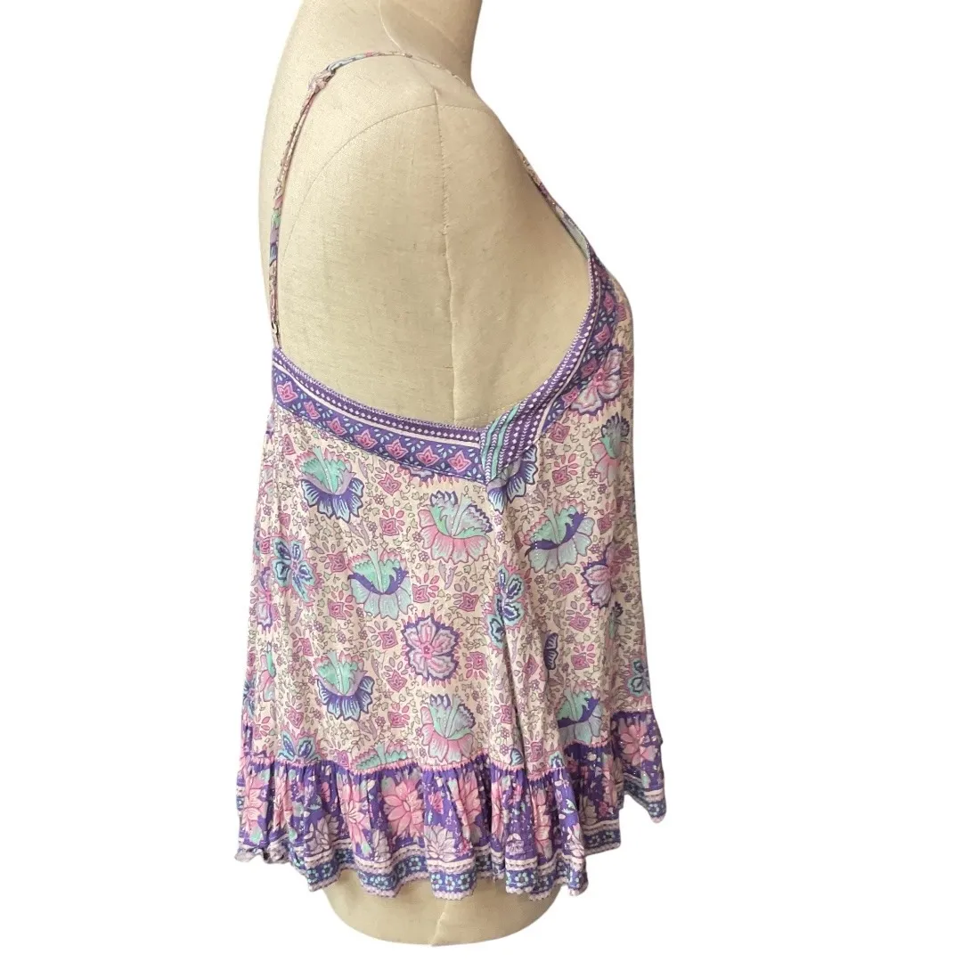 Spell & the Gypsy‎ Collective Button Front Floral Printed Sleeveless Top Size S - Image 5