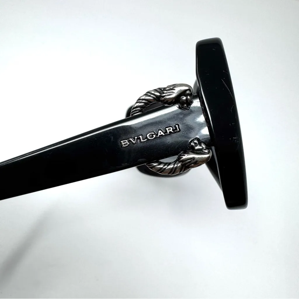 BVLGARI sunglasses, made in Italy Black - Image 9