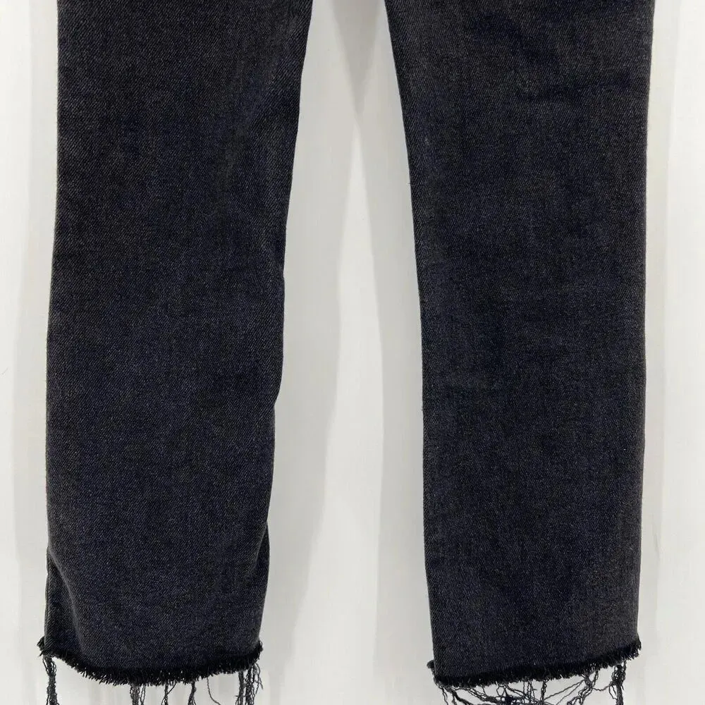 Madewell Black High Rise Cali Demi-Boot Bootcut Jeans NG353 Women's Size 25‎ - Image 8