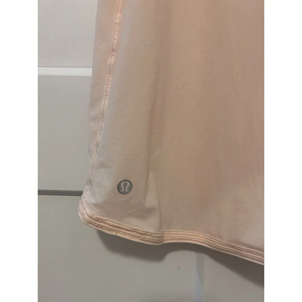 Lululemon Size 6 Let It Slip Tank Butter Pink Peach Strappy Loose Fit Semi Sheer - Image 4