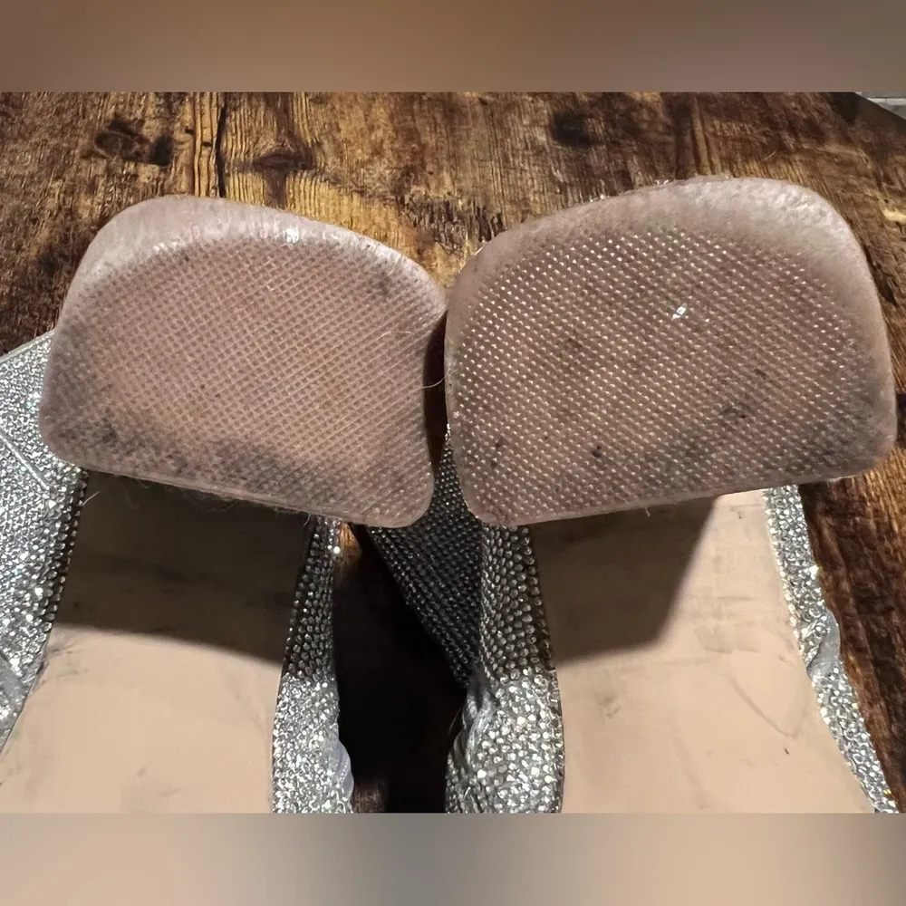 Steve Madden  | NOTICED-R silver disco bootie. Size: 10. - Image 7