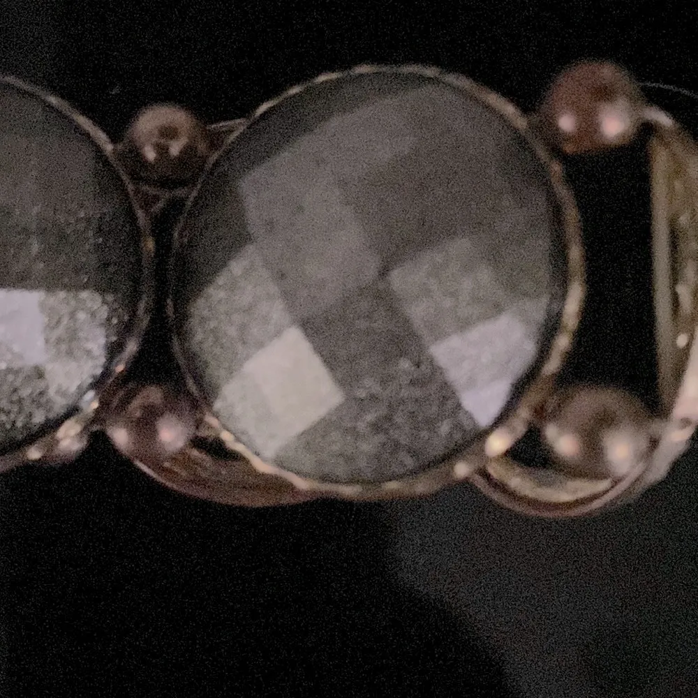 Amrita Singh Vintage gunmetal and brass statement bracelet. Stretch to fit. - Image 6