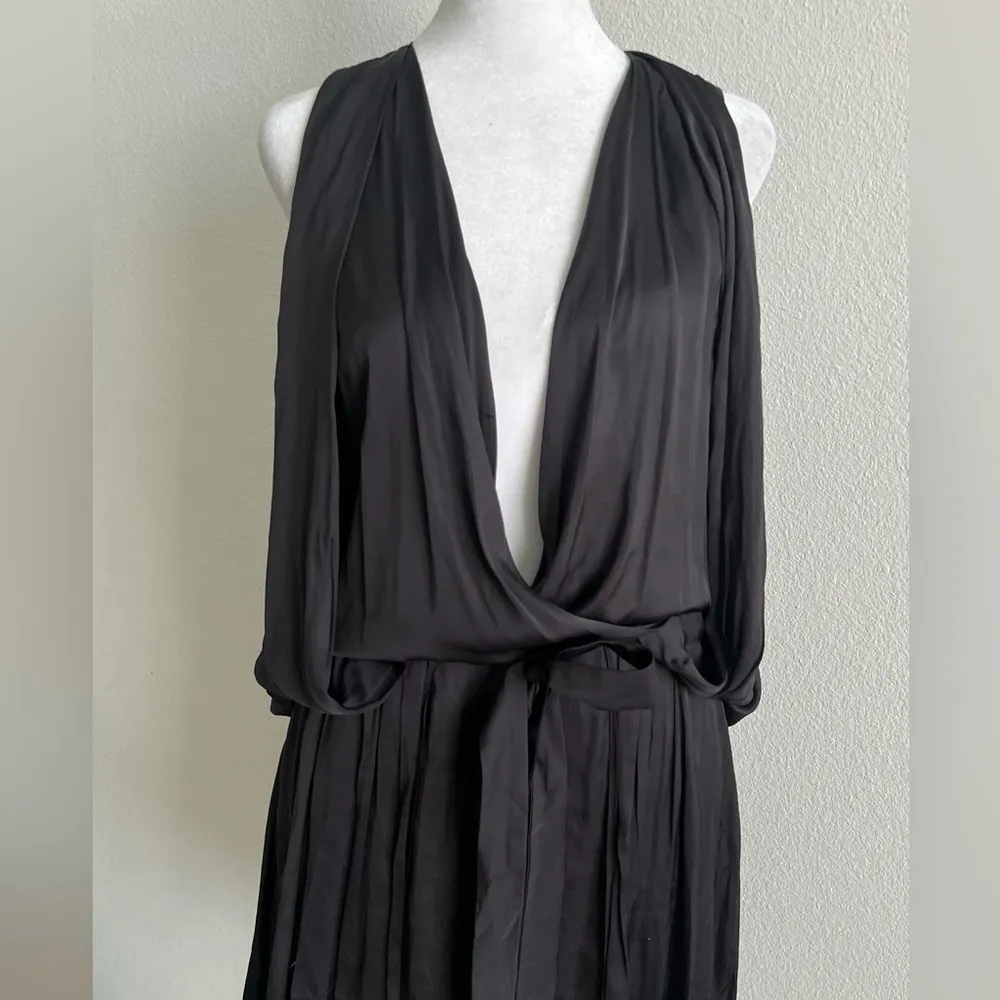 Alexander Wang Black Satin Dress - Image 13