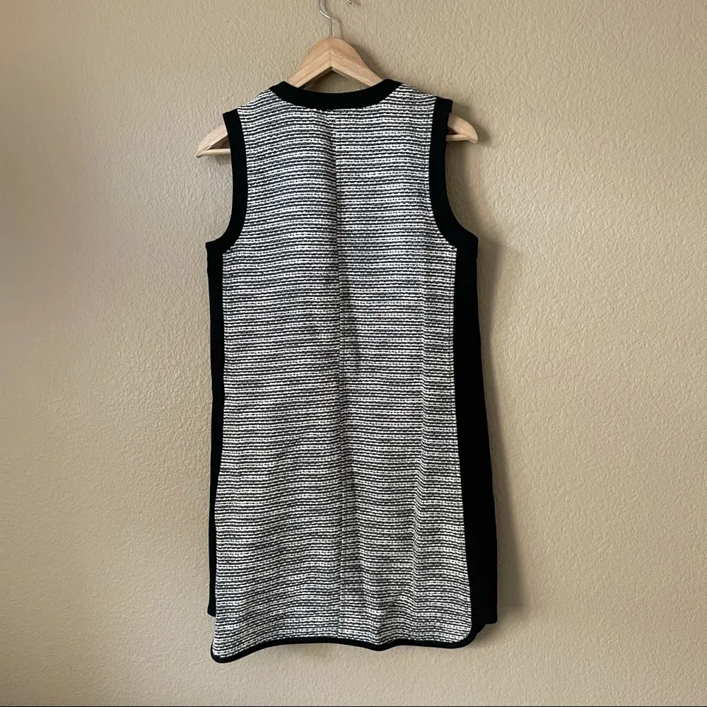 Madewell Tweed Weave Black & White Shift Dress - Image 51