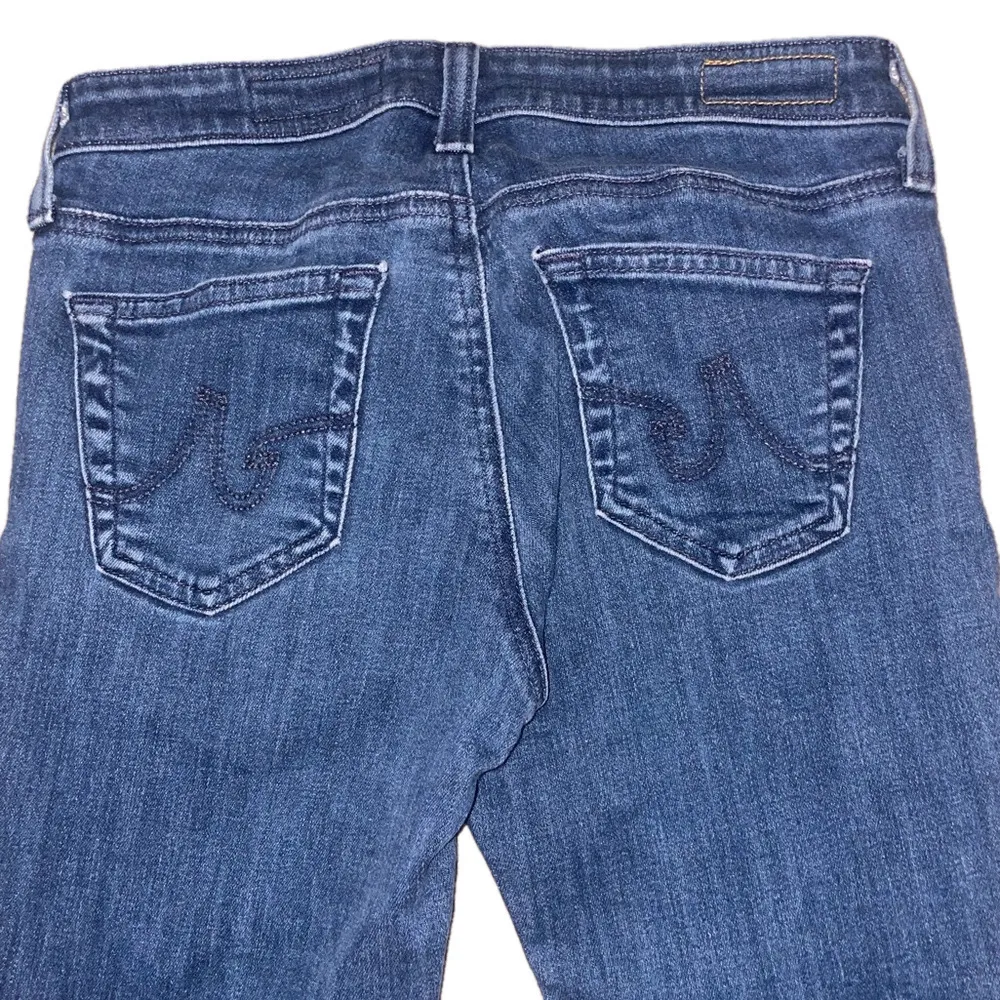 Ag Adriano Goldschmied Cropped Jeans Straight Skinny Leg Women 25 Classic Denim - Image 6