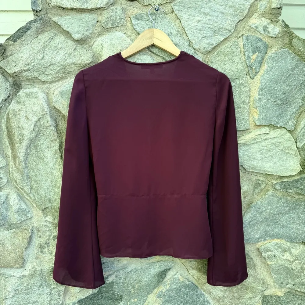 Elizabeth and James Sheer Layla Bell Sleeve Blouse - Image 7