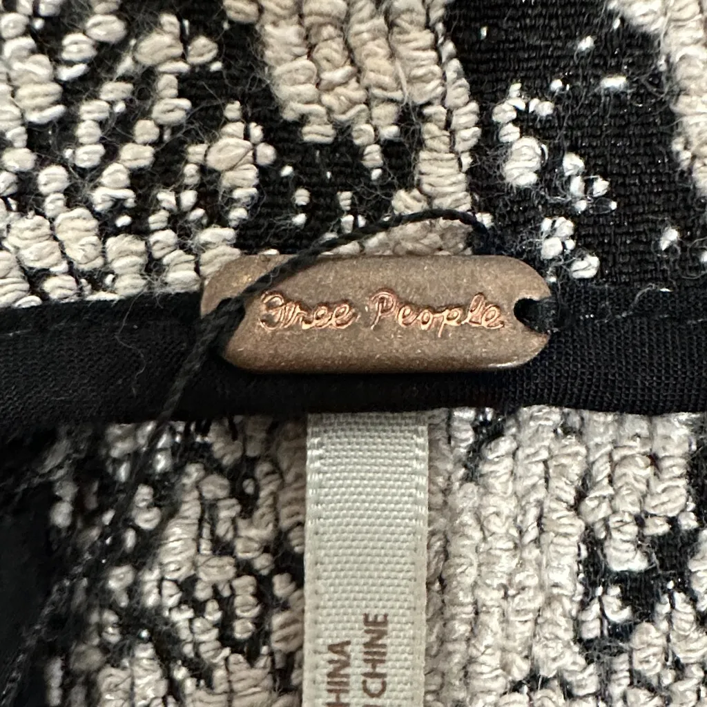 Free People Monochrome Snake Print Mini Skirt - Image 4