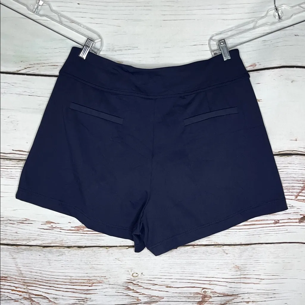 Halara NWT XL Navy Blue High Waisted Wide Leg HaloTek Air Athletic Work Shorts - Image 2