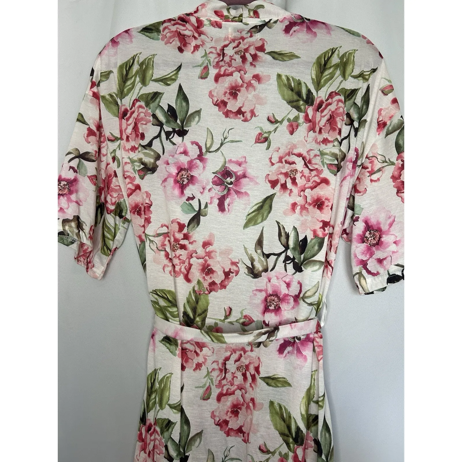Show‎ Me Your Mumu “Brie” Robe “Garden of Bloom” White W/Pink Floral Print-OS - Image 7