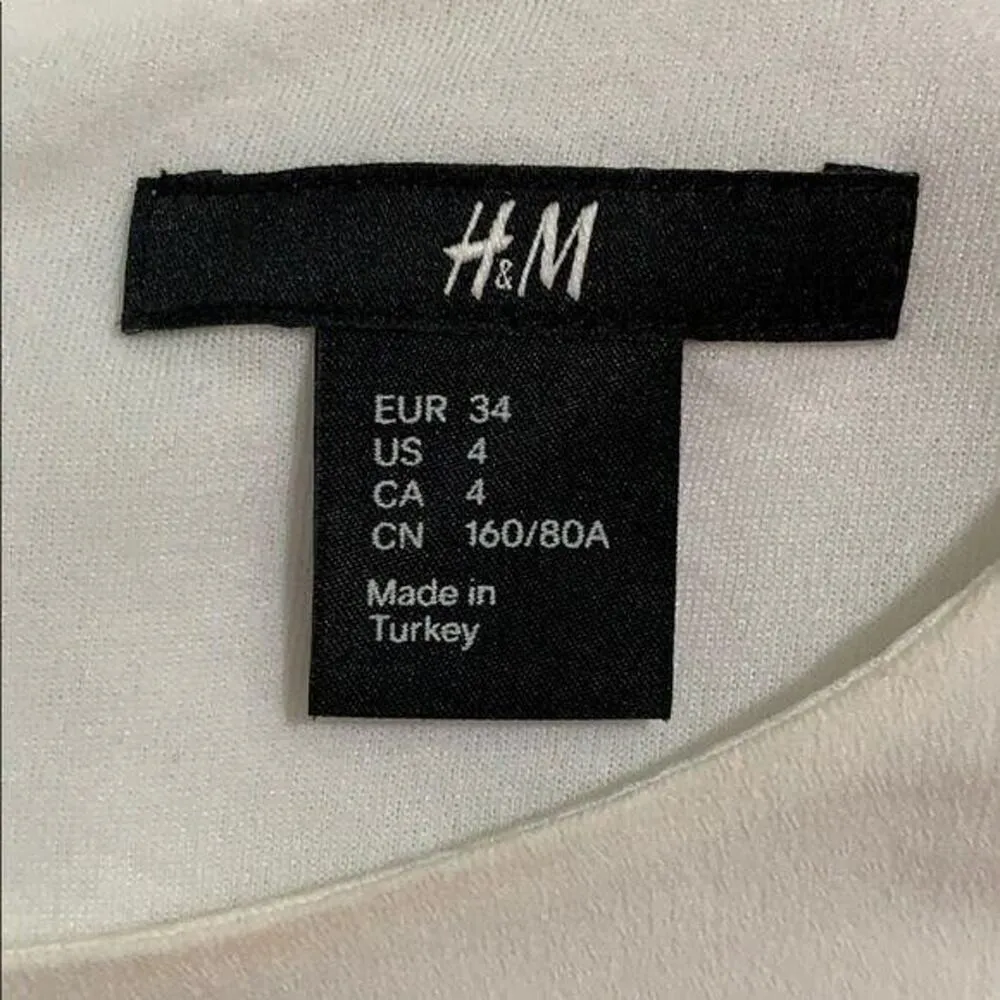 H&M Womens Sheath Dress Silky Lightweight Colorblock with Pockets Size 4 - Image 8