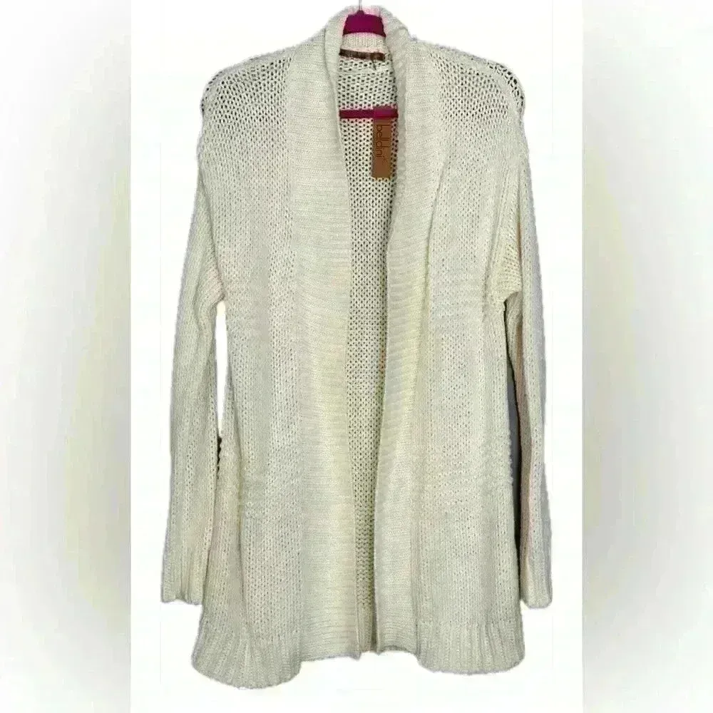 Belldini Ivory Cardigan Sweater (Y6) Size L - Image 2
