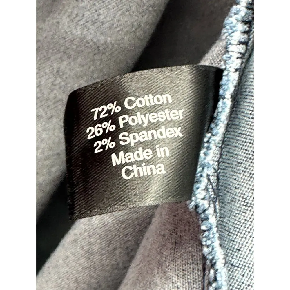 Lane Bryant Women Denim Tank Top Size 26 V Neck Raw Hem Festival Boho Summer - Image 6