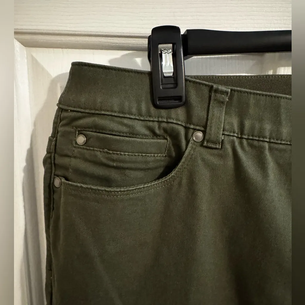 CJ Banks Plus Signature Slimming Ankle Jeans High Rise Green 16W - Image 5