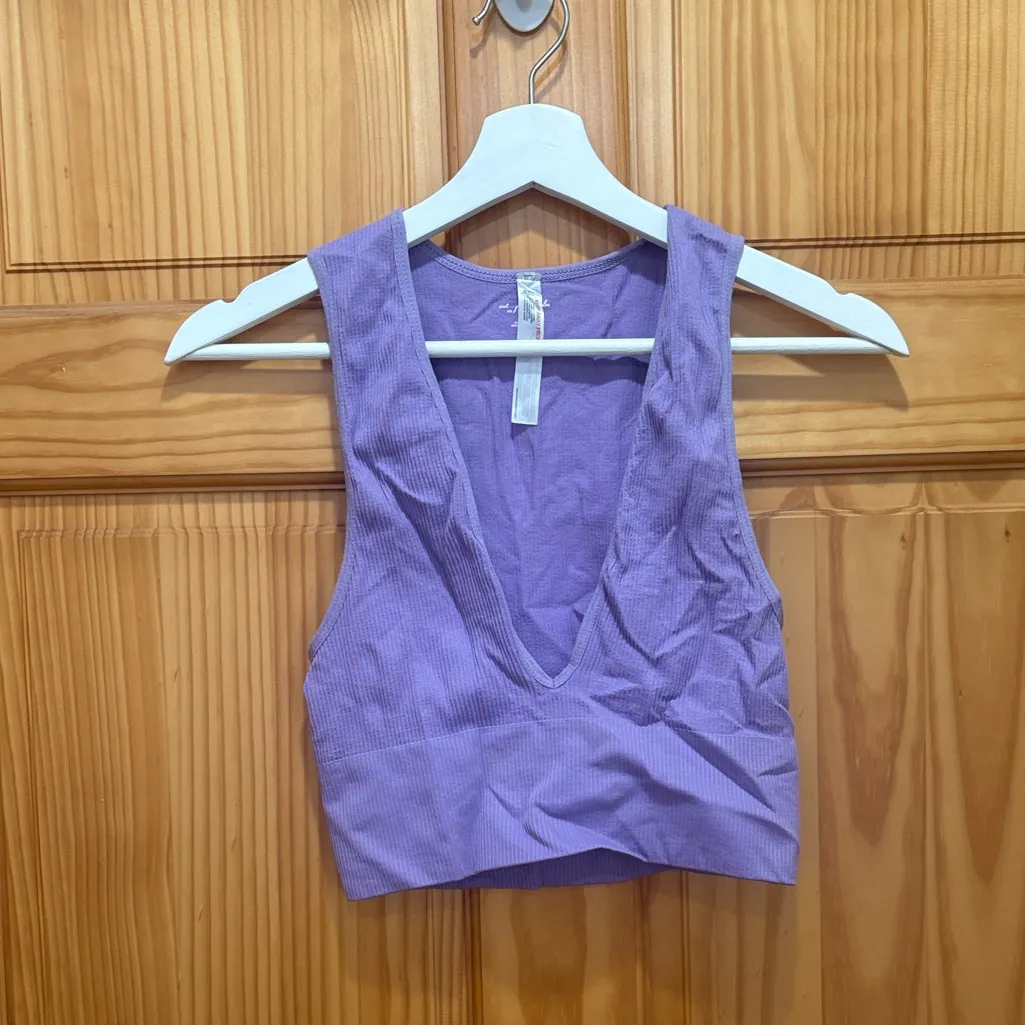 Urban Outfitters Out From Under Size Medium Purple Cropped Bra Top. - Image 2