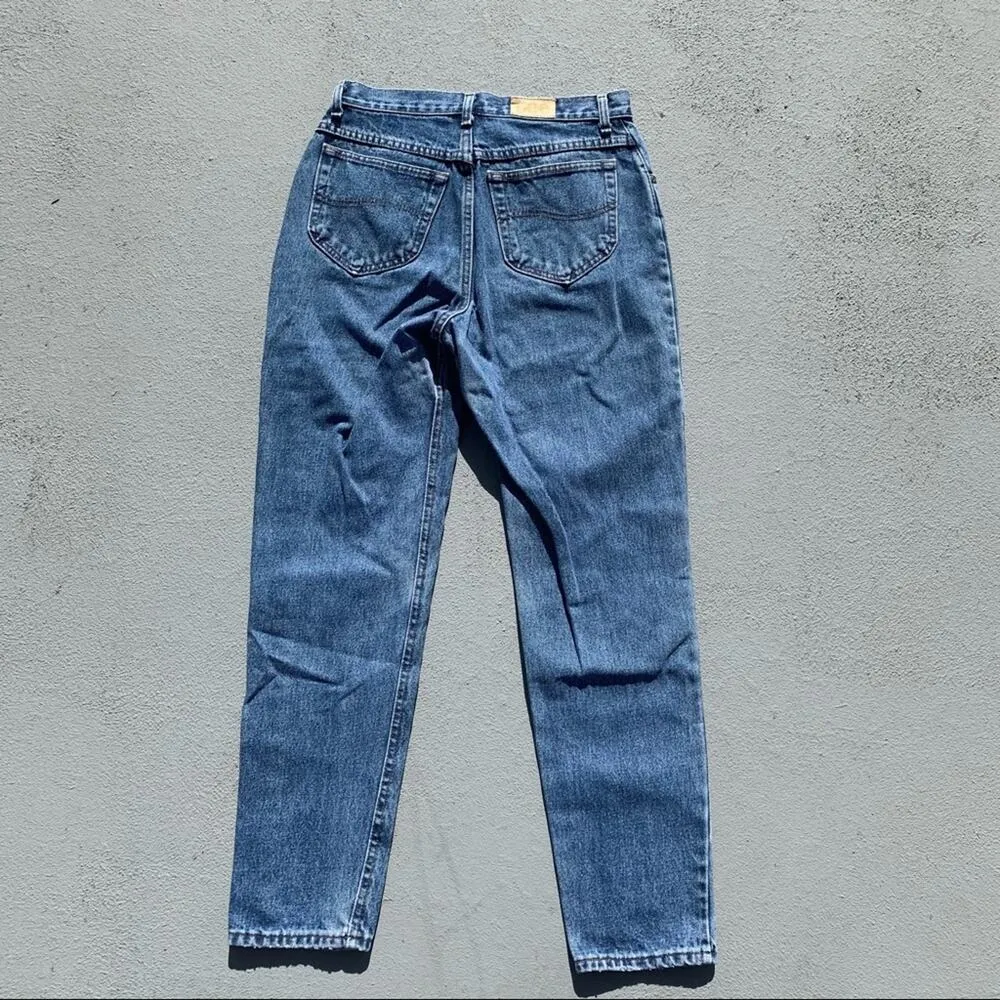 Vintage 90s Lee high rise taper ankle mom jeans - Image 3