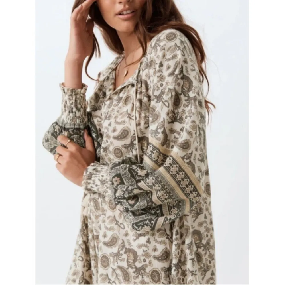 💕SPELL & THE GYPSY💕 Journey Boho Dress ~ Ash Medium M NWT Brown - Image 10