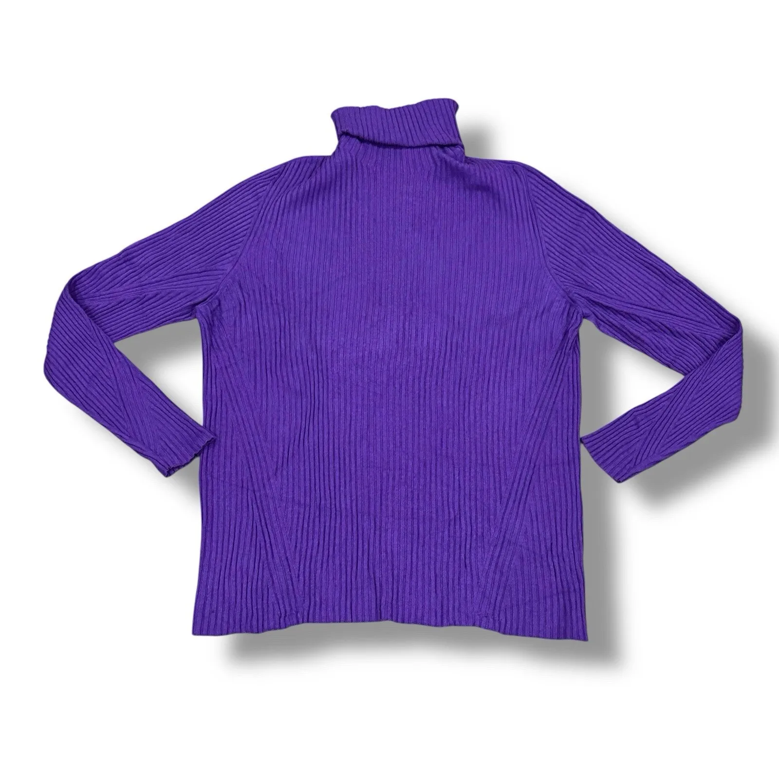 NWOT Marina Rinaldi Size XL Purple Turtleneck Pullover Sweater Max Mara - Image 2