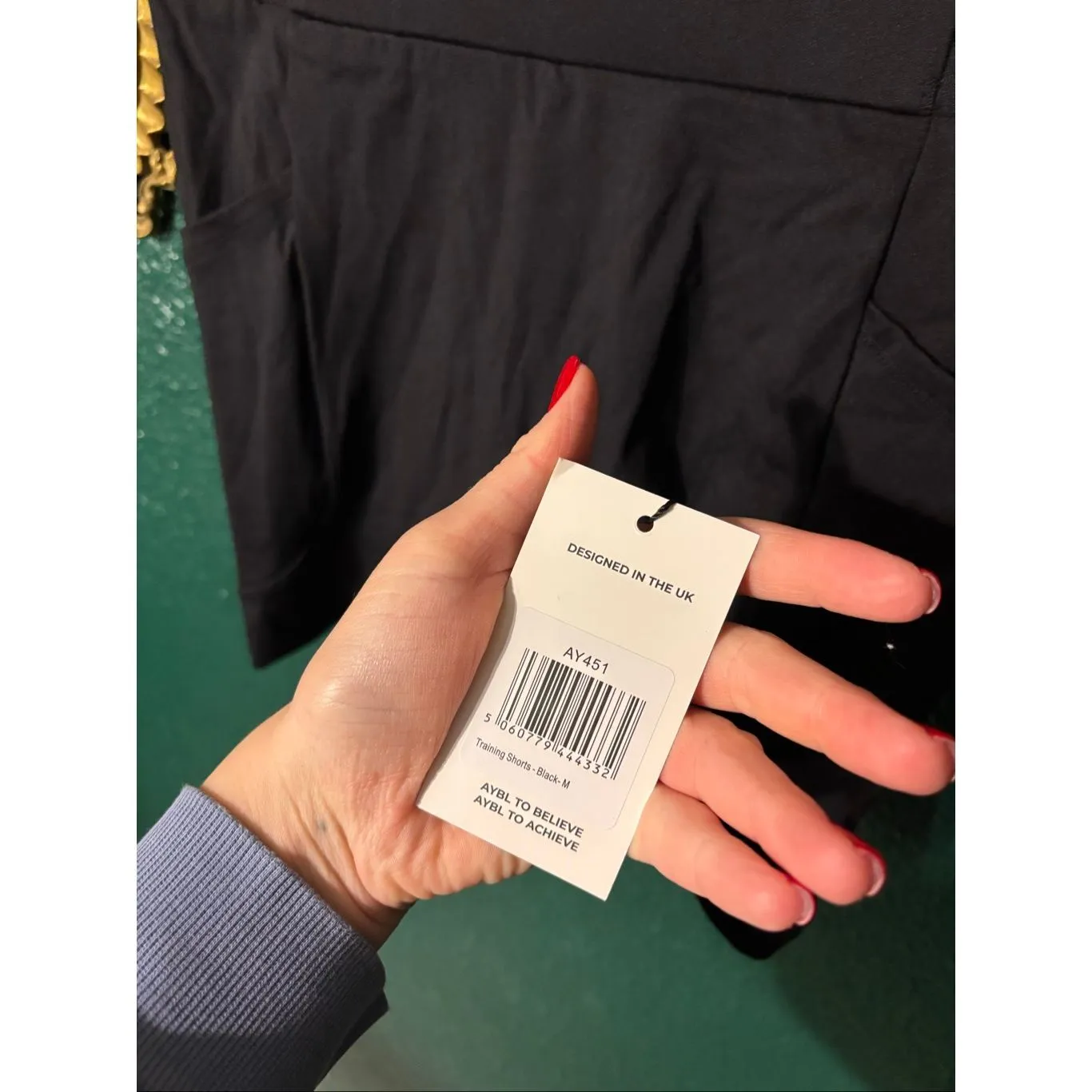 AYBL Women's Staple Seamless Training Shorts in Black NWT | Size: Medium - Image 2