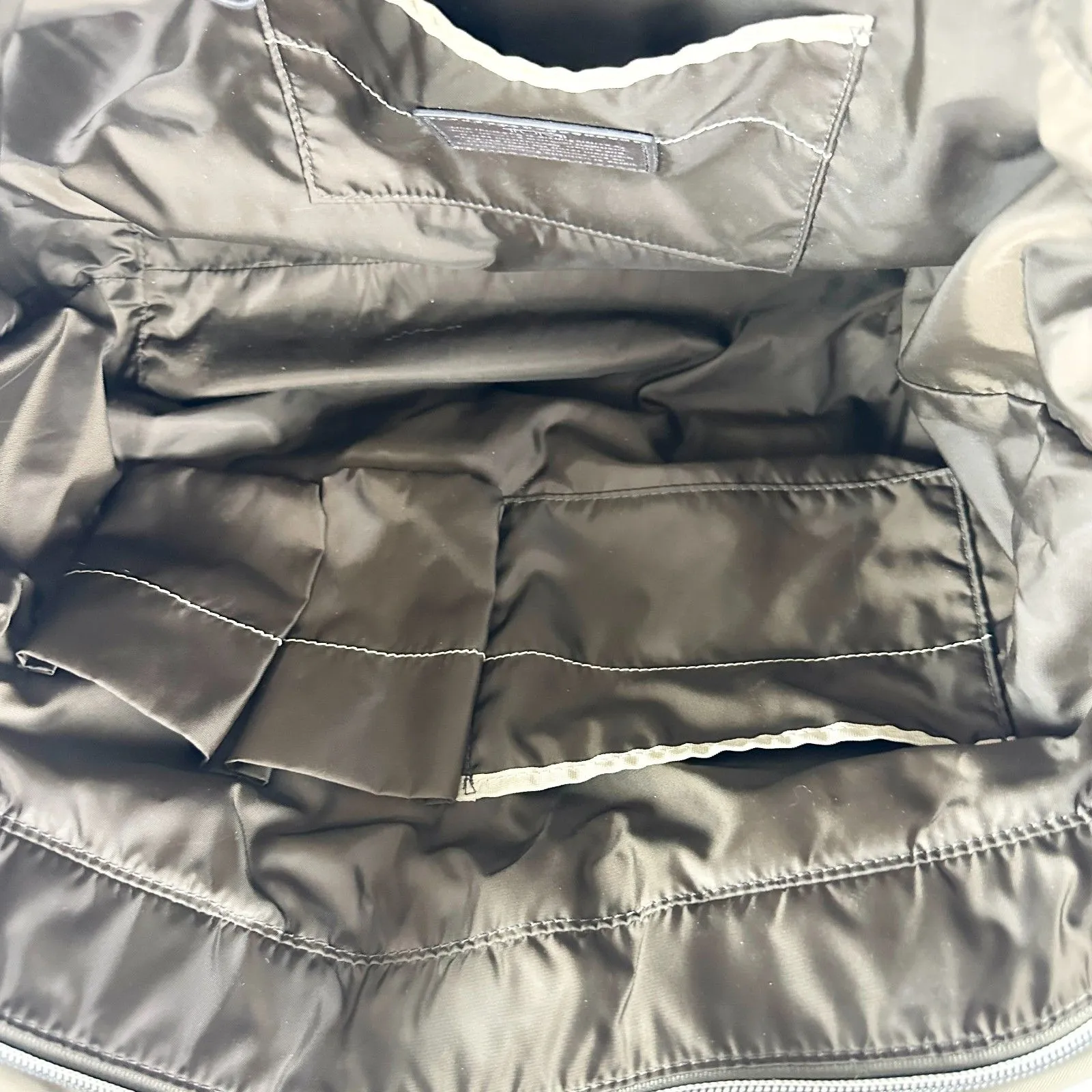 Tumi Voyageur Nylon Tote Bag Travel Business Shoulder Bag Carry On Brown - Image 11