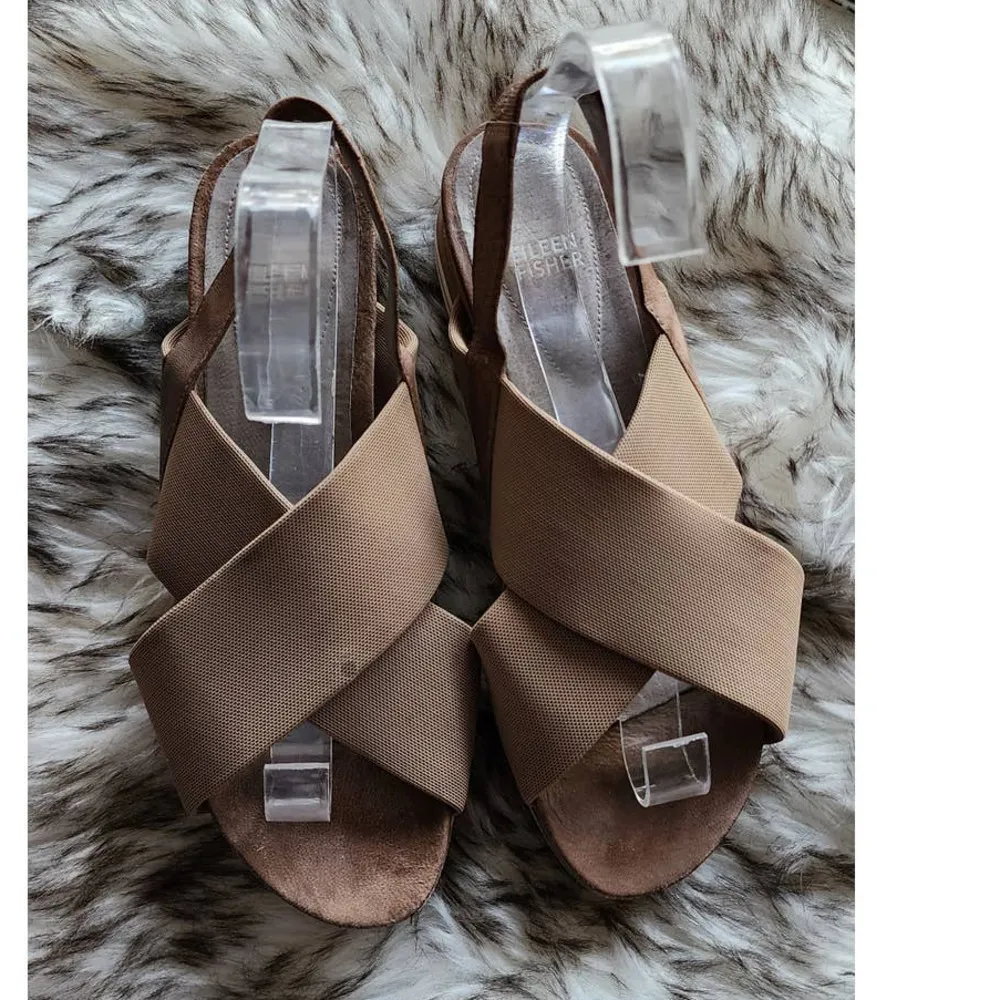 Eileen Fisher Spa Mesh Elastic Sneaker Sandals Size 9.5 - Image 4