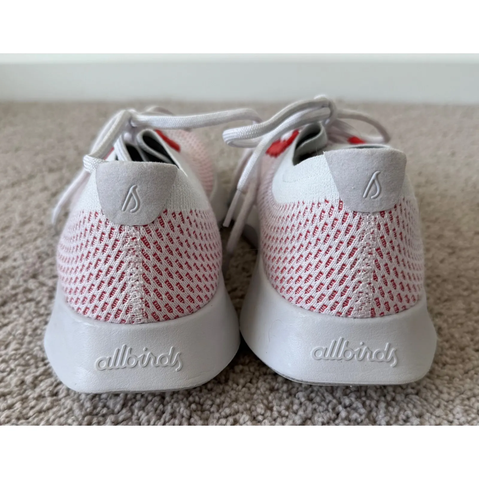 Allbirds Women's TD Tree Dasher 1 Erupt (Grey Sole) Red/White Size 10.5 - Image 6