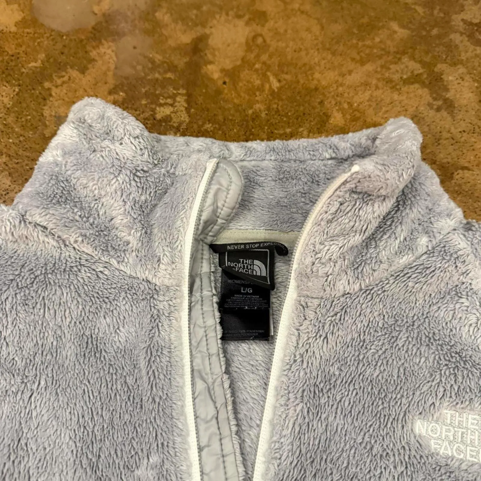 Grey The North Face Osito Fluffy Zip Up - Image 4