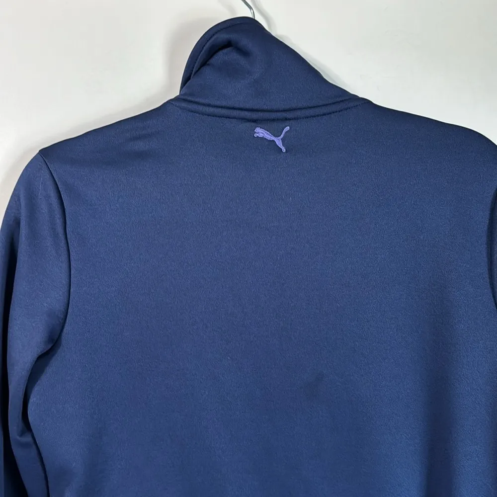 Puma  Y2K Fleece Lined Full Zip Warm Cell Jacket Navy M - Image 5