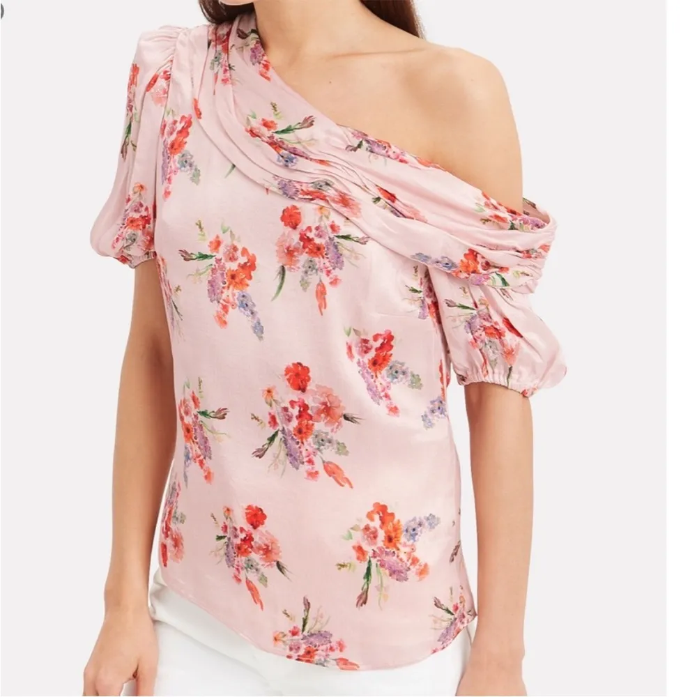 AMUR Betty Off The Shoulder Top Size Small Pink - Image 4