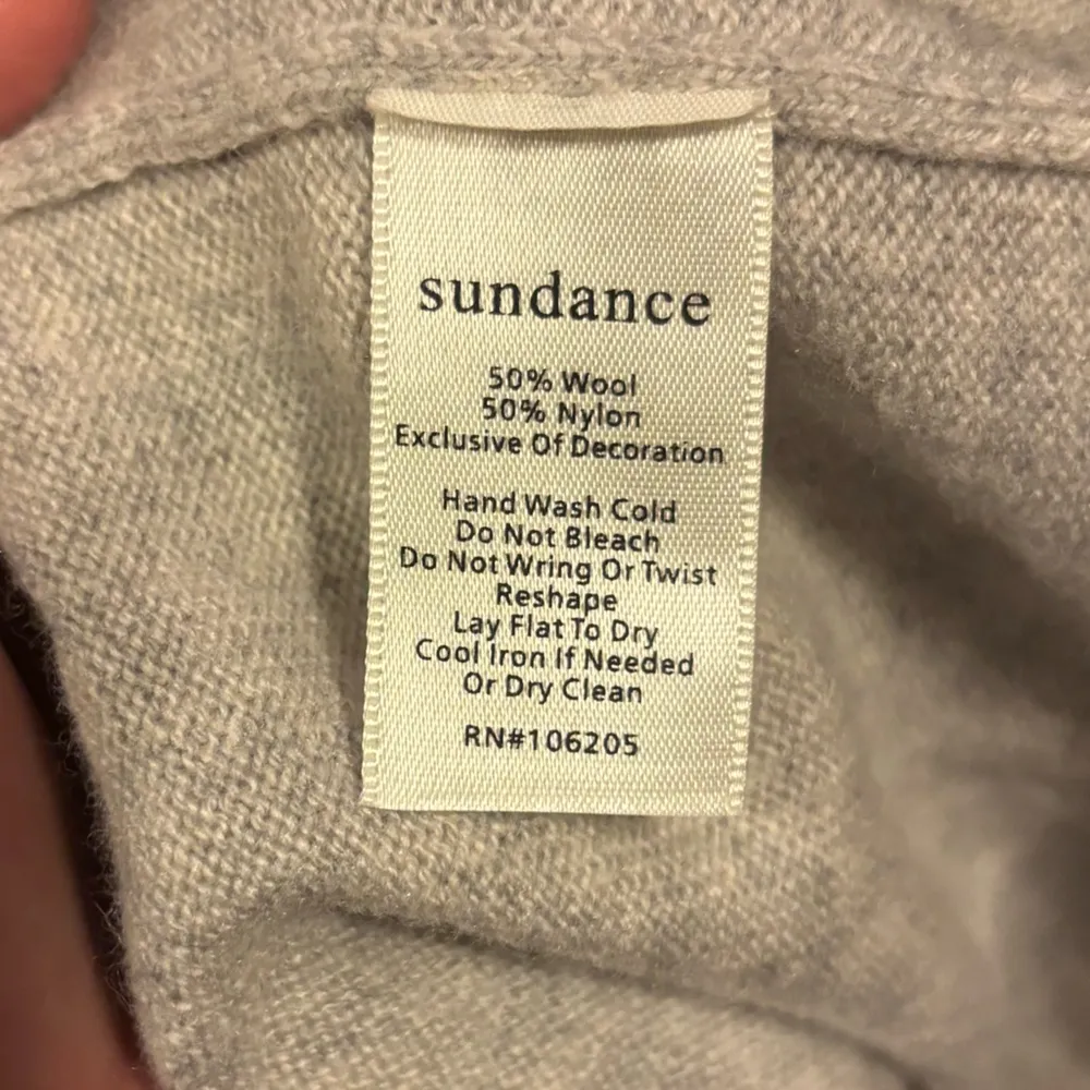 Sundance Sundays Stitched Detail Hooded wool blend Sweater sz S - Image 4