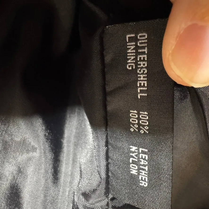 Flying Biker Oakwood Leather Motorcycle Jacket Women L Black Red Thinsulate Size L - Image 16