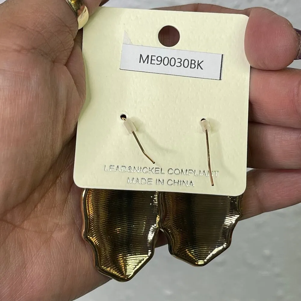 135. Halloween Candy Skull Earrings - Image 2