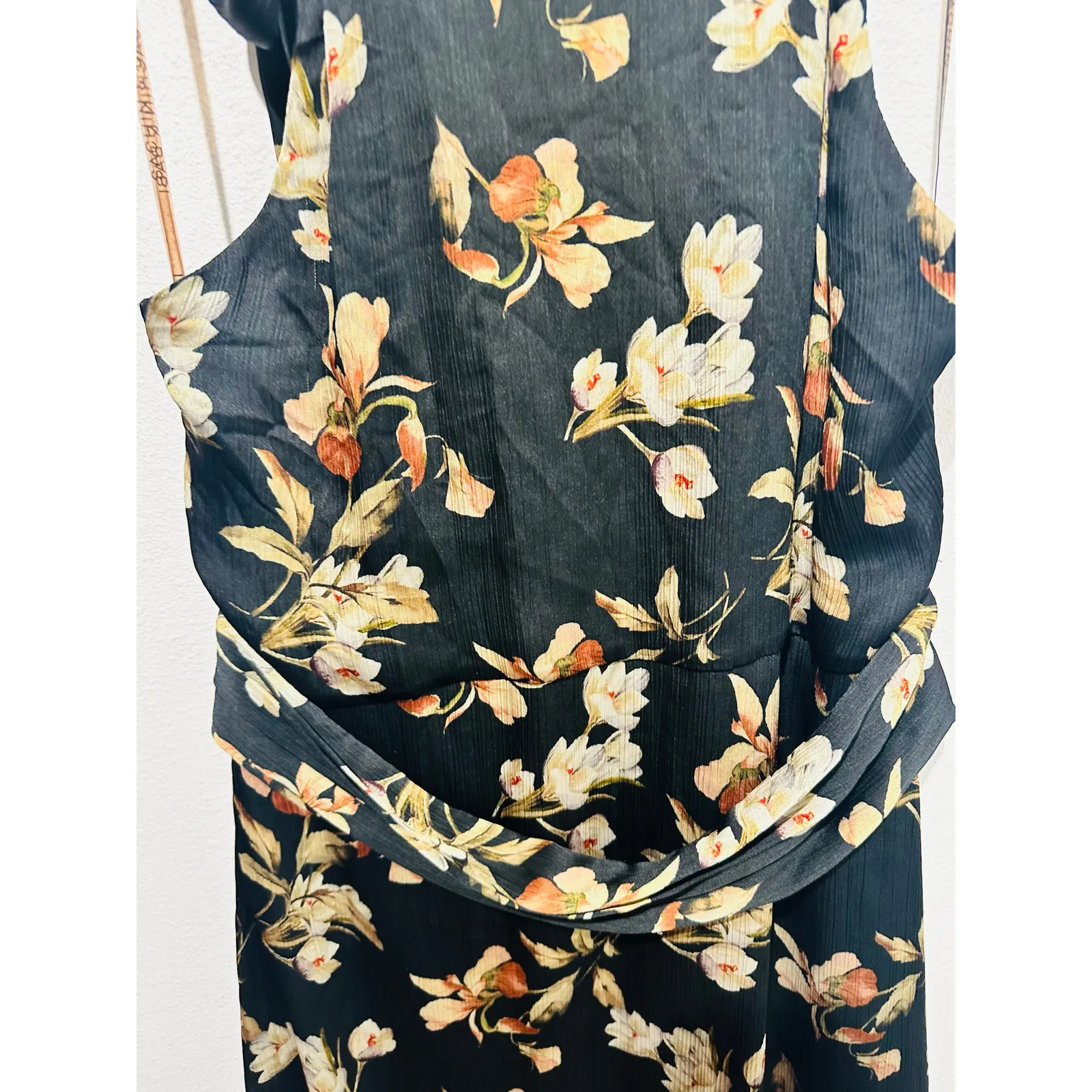 SACHIN & BABI Black White Venetia Petal Kayla Halter Neck Gown Size 14 - Image 11