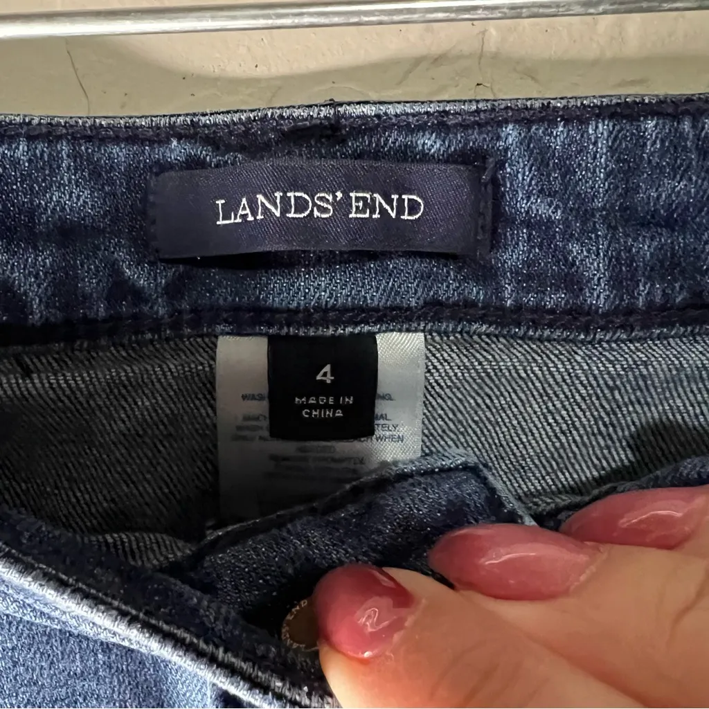 Lands' End Denim Blue Pencil Skirt - Image 5